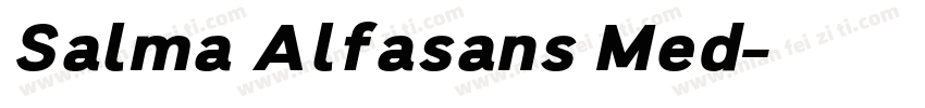 Salma Alfasans Med字体转换